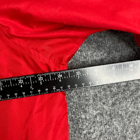 IZOD Golf Pullover Mens Size L Red V-Neck Windbreaker Lightweight Athletic - Picture 4 of 6